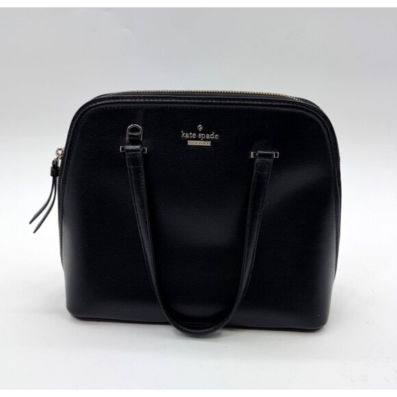 Kate Spade New York Patterson Drive Black Leather Dome Satchel bag - Picture 2 of 16